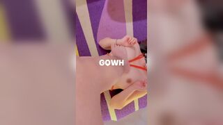 Asian Girl gets Her Pussy and Boobs Rubbed By His Feet Video