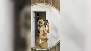 Asian Beauty Exposing Boobs On Mirror Video