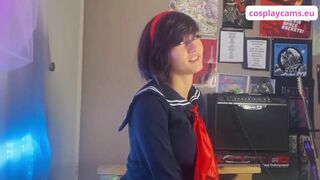 Cosplay Asian Student Rides After Showing off her Ass And Pussy Video