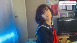 Cosplay Asian Student Rides After Showing off her Ass And Pussy Video