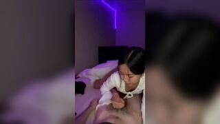 Cute Smiling Asian Doing Handjob Video