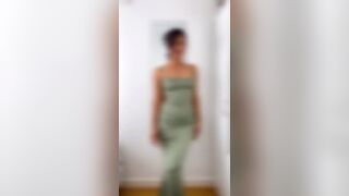 Sexy Asian In Tight Hot Frock Video