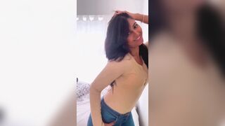 Sexy Model In Tight Jeans Video