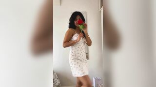 Asian Beauty Model Showing Herself In Sexy Pretty Dress Video