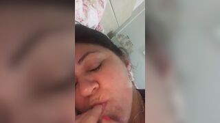 Stepmother Gets Horny And Takes Out Her Juicy Tits Then Squeezes Cam Video