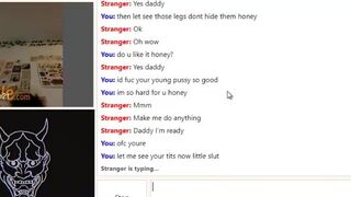 Slutty Busty Girl Exposes her Juicy Big Tits and Wet Cunt On Omegle Video
