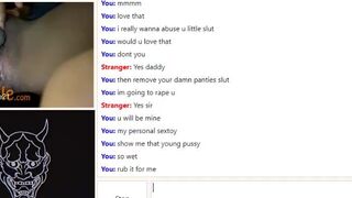 Slutty Busty Girl Exposes her Juicy Big Tits and Wet Cunt On Omegle Video