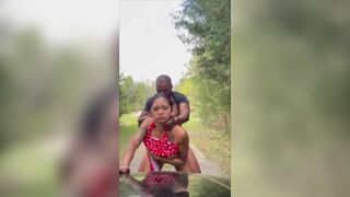 Half Asian Pounded Hard By BBC From Behind Middle Of a Jungle Video