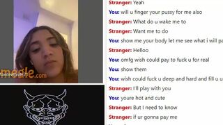 19yo Asian Girl Teasing and Showing Herself For Cash On Omegle Video