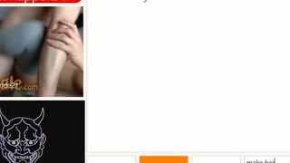 Horny Omegle Couple Doing What Stranger Says Fucking and Choking Girlfriend Video