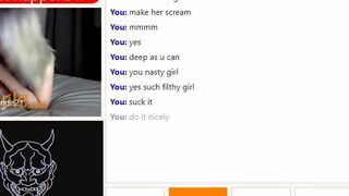 Horny Omegle Couple Doing What Stranger Says Fucking and Choking Girlfriend Video