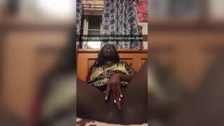 Ebony Slut Squirting While Masturbating Video