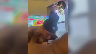 Ebony Mom Doing a Hard Handjob After a Wild Blowjob Video