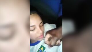 Cute Teen Latina Getting Cumshot on Mouth Cam Leaked Video