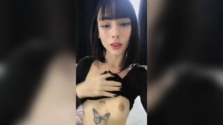 Hastily Showing Tits Video