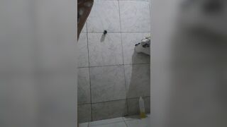 Busty Pregnant Wife Exposing her Nude Body While Showering Video