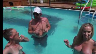 Sexy Girl Showing Off their Hot Boobs in a Pool Party Video