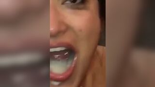 Slutty Bitch Eating Huge Loads Of Cum Bukkake Video