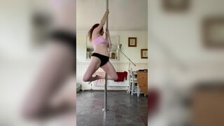 Redheaded MILF Sexy Pole Dancing Video