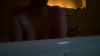 Horny Milf Showing her Tits On Bathroom Cam Video