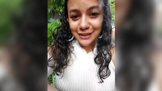 Cute Girl Jerking Off On public Place Video