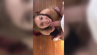 Lena Paul Horny Babe Gets Face Covered With Cum Video
