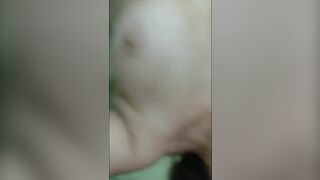Busty Wife Licking His Balls and Doing Handjob leaked Cam Video