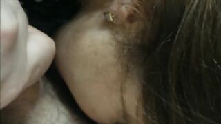 Busty Wife Licking His Balls and Doing Handjob leaked Cam Video