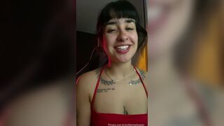 Martinaolvr Sexy tattooed babe Revealing her Hot Nude Body Video