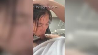 Asian teen Forced To Suck Deepthroat His Hairy Cock Video
