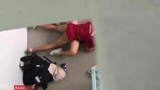 Asian Teen Couple Having Sex After Training Spycam Leaked Video
