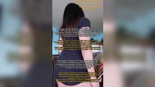 Sexy Chubby Asian in Black Hot Dress Dancing While Shaking Ass Video