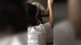 Asian teen Stepsis Getting Fucked From behind Cam Video