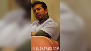 Luanakazaki Asian Sucking Friend's Cock While Bf Watches Video