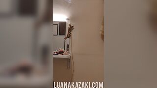 Luanakazaki Mixed Asian Beauty Exposing her Huge Ass For BF Video