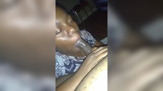 Ebony Wife Sucking BBC Deep In Her Mouth Video