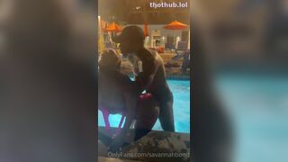 Savannah Bond Taking BBC On a Pool After Sucking It Onlyfans Video