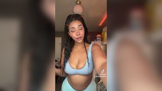 Datgirlsapphire Sexy Babe Flashing Her Juicy Tight Boobs Tiktok Video