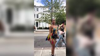 Jazmyni Sexy babe Showing her Tight Hot Figure In Public Tiktok Video