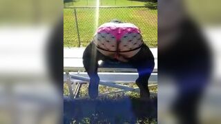 Krystal Showing off her fat Slutty Ass In Outdoor Video