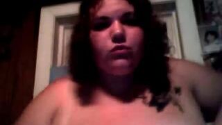 Nasty Fat Bitch teases Pussy And Boobs While Sucking a Huge Dildo Leaked Video