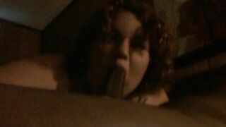 Fat Slutty Hoe Giving Head For a BBC In the Dark Video