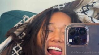 Niykiiinamaste Tiny Asian Showing her hairy Pussy On Mirror Onlyfans Video