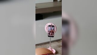 Sabrina DeMartine Nerdy Blonde Giving a Blowjob Video