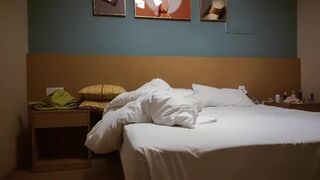 Pretty Slim Asian Girl Friend Getting Pounded By Her Boy Friend At The Hotel Room