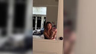 Cute Asian Bitch Show Off Her Slutty Body Selfie Cam Video
