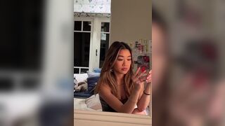 Cute Asian Bitch Show Off Her Slutty Body Selfie Cam Video