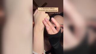 Hot Sexy Asian Babe Showing Off Her Makeup Set Video