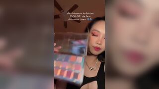 Hot Sexy Asian Babe Showing Off Her Makeup Set Video