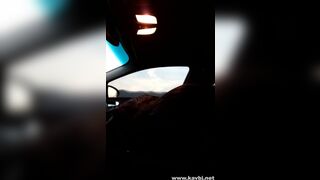Gorgeous Horny Korean Slut With Awesome Tiny Tits Sucking A Big Cock In The Car While The Guy Driving Leaked Video